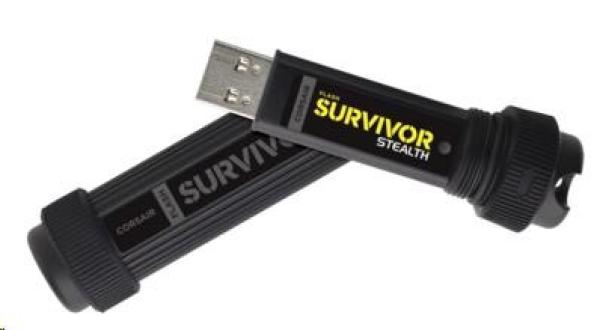 Flash disk CORSAIR 32GB Survivor Stealth, USB 3.0, čierna4
