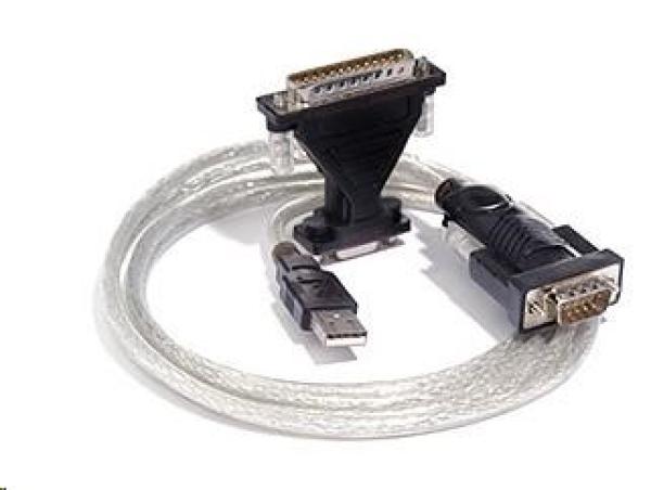 PREMIUMCORD Káblový adaptér USB - sériový port (COM,  RS232,  redukcia)