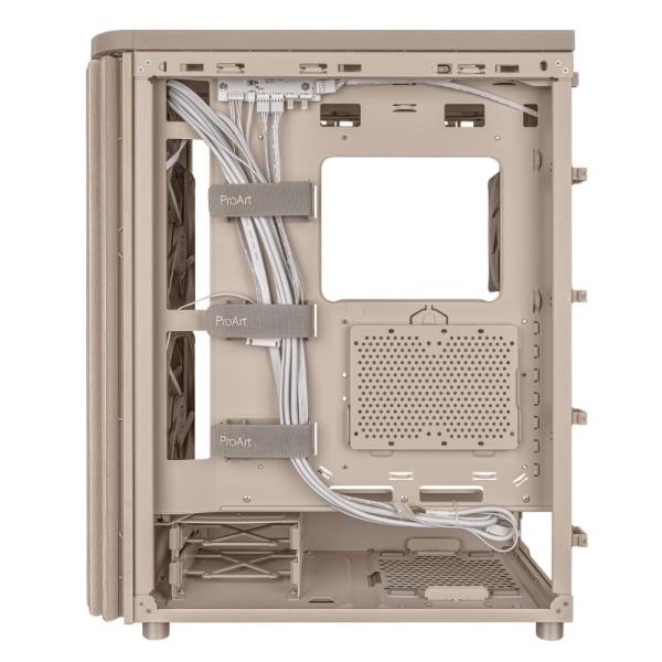 ASUS case PROART PA401 WOOD MESH PWM,  ATX,  2x 160mm Fan,  1x 120mm Fan,  Fan Hub,  beige (béžová)8