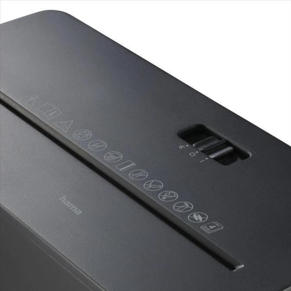 Hama Safe X40-B,  skartovačka,  krížový rez,  4 listy,  bezpečnostná úroveň P4 T4 E3,  čierna4