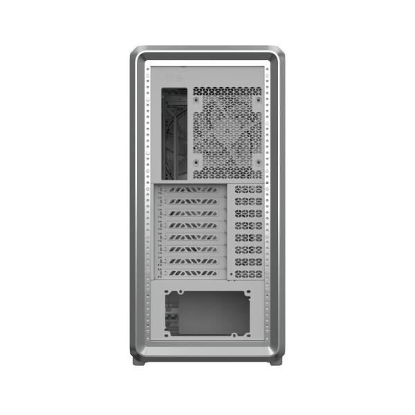 Cooler Master case MasterFrame 600 Mesh Silver ARGB,  Průhledná bočnice,  ATX,  2x 200mm ARGB Fan,  1x 120mm ARGB Fan,  Šedá6