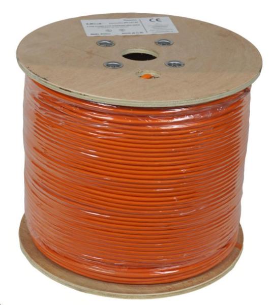 LEXI-Net kabel Cat 6A S/ FTP LSOH licna (Dca) 27 AWG 500m cívka,  oranžový plášť