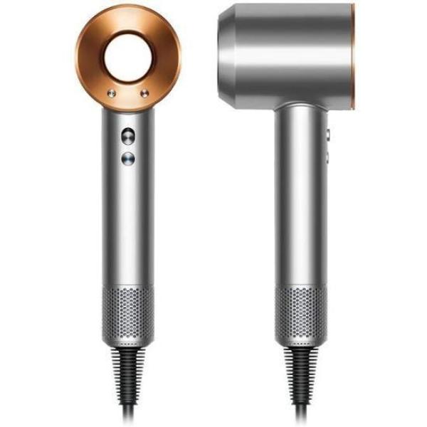 DYSON Supersonic Origin HD07 fén,  1600 W,  3 rychlosti,  4 teploty,  koncentrátor,  stříbrná/ měděná0