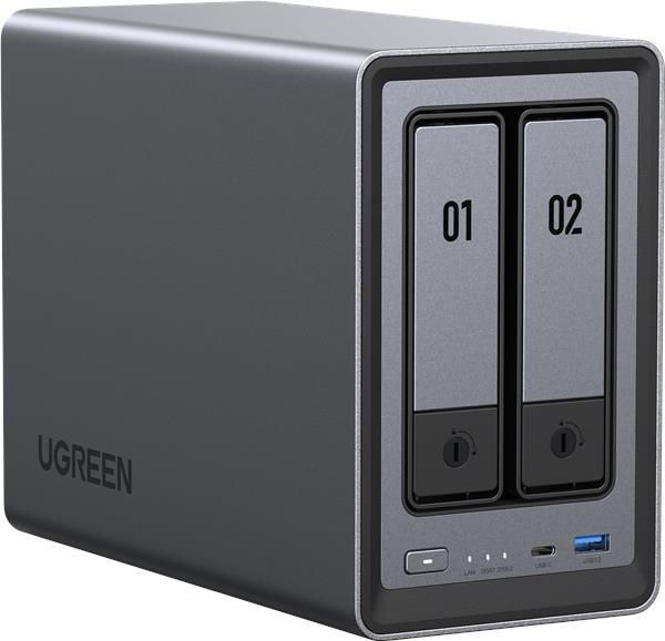UGREEN NASync DXP2800 (4C/ IntelN100/ 3, 4GHz/ 8GBRAM/ 2xSATA/ 2xM.2/ 1x2, 5GbE/ 2xUSB2.0/ 2xUSB3.2/ 1xUSB-C/ HDMI)5