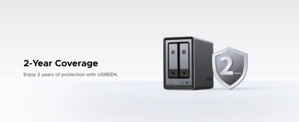 UGREEN NASync DXP2800 (4C/ IntelN100/ 3, 4GHz/ 8GBRAM/ 2xSATA/ 2xM.2/ 1x2, 5GbE/ 2xUSB2.0/ 2xUSB3.2/ 1xUSB-C/ HDMI)3