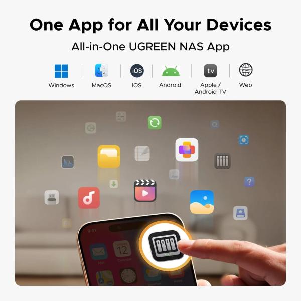 UGREEN NASync DH2300 (2x4C/ RockchipA76+A55/ 2, 2GHz/ 4GBRAM/ 2xSATA/ 1xGbE/ 2xUSB3.2/ 1xUSB-C/ HDMI)7