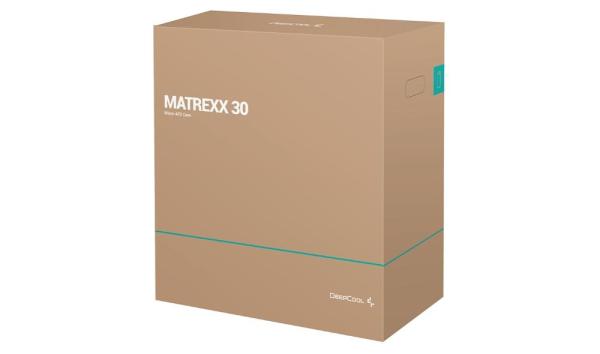 DEEPCOOL Case MATREXX 30,  mATX,  Průhledná bočnice,  1x120mm Fan,  černá11
