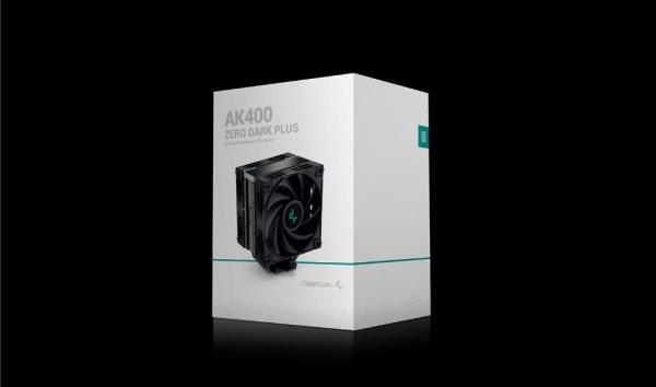 DEEPCOOL CPU Chladič AK400 ZERO DARK PLUS,  2x120mm,  LGA1851,  AM5,  černá2
