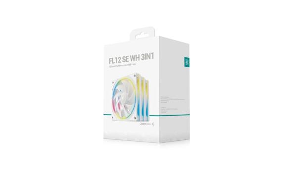 DEEPCOOL Ventilátor FL12 SE WH 3v1,  3x 120mm,  ARGB,  bílá6