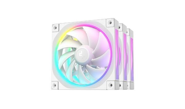 DEEPCOOL Ventilátor FL12 WH 3v1,  3x120mm,  ARGB,  bílá