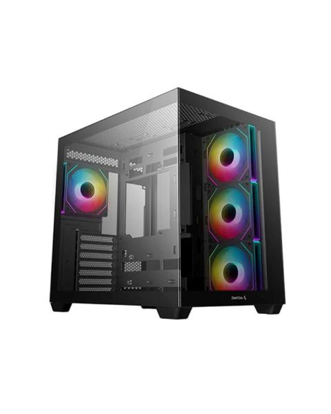 DEEPCOOL Case CG530 4F,  ATX,  Průhledná bočnice,  černá