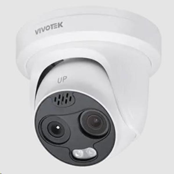 Vivotek TT9333-E 3.5 Thermální Bi-spektrální turret kamera 704*576px thermal (48°),  2560*1440px viditelné (92°),  20 zón