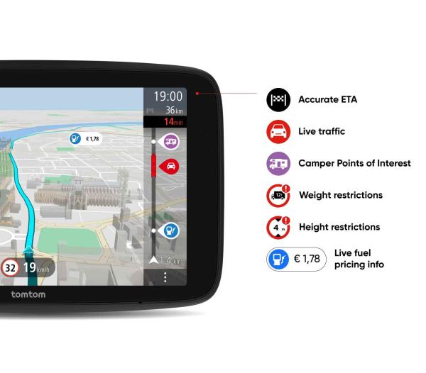 BAZAR - TomTom GO Camper Max 700 - Poškozený obal (Komplet)1