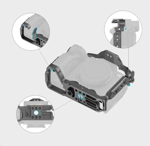 SmallRig 4481 HawkLock Quick Release Cage for Sony A 7R V /  A 7 IV /  A 7S III /  A 10