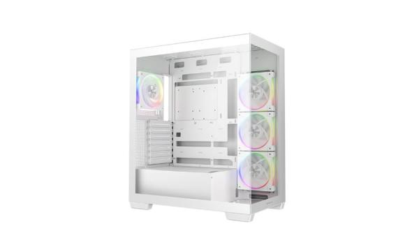 DEEPCOOL Case CG580 4F V2 WH,  ATX,  Průhledná bočnice,  4x120mm ARGB,  bílá0