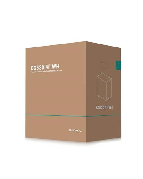 DEEPCOOL Case CG530 4F WH,  ATX,  Průhledná bočnice,  4x120mm ARGB,  bílá5