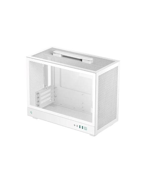 DEEPCOOL Case CH160 PLUS WH,  mATX,  Průhledná bočnice,  bílá
