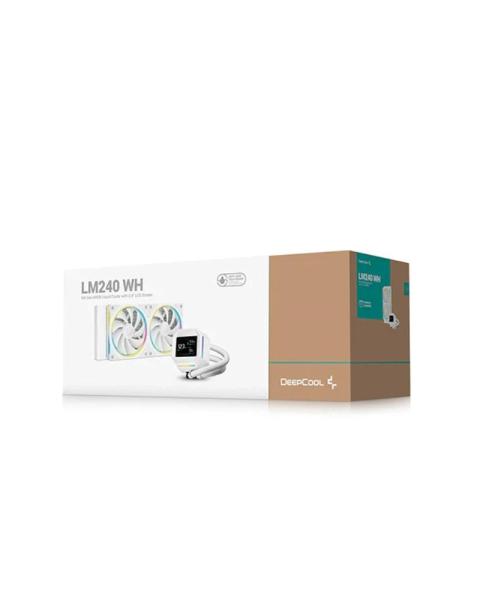DEEPCOOL Vodní chladič LM240 WH,  ARGB,  2x 120mm,  AM5,  LGA1851,  bílá5
