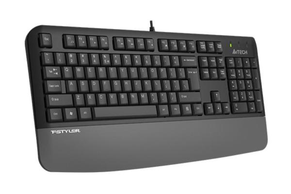 A4tech FK20,  multimediální kancelářská klávesnice,  CZ/ US,  USB,  šedá0