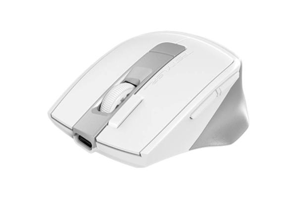 A4tech FB45CS Air2 FStyler,  bezdrátová tichá kancelářská myš,  BT+2, 4GHz,  bílá2