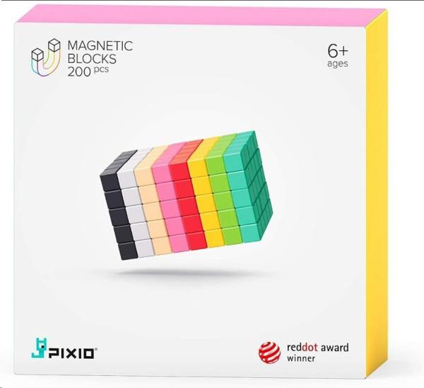 PIXIO-200 magnetická stavebnice /  rozbaleno