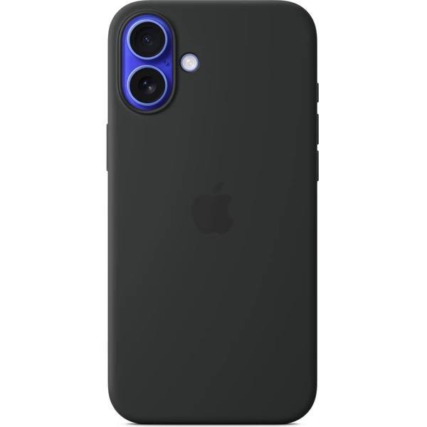 iPhone 16 Plus Silicone Case with MS - Black