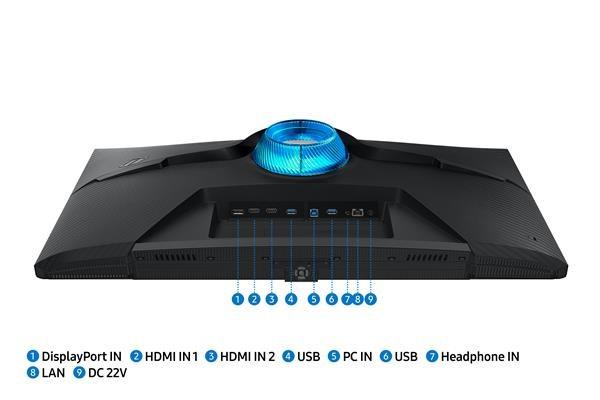 SAMSUNG MT LED LCD Gaming Smart Monitor 32" Odyssey G70B - rovný, IPS, 3840x2160, 144Hz, 1ms, BT, Wifi, Pivot8