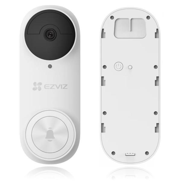 BAZAR - Ezviz DB2 3K - baterií napájený vstupní wi-fi videozvonek - bílý - Po opravě (Komplet)1