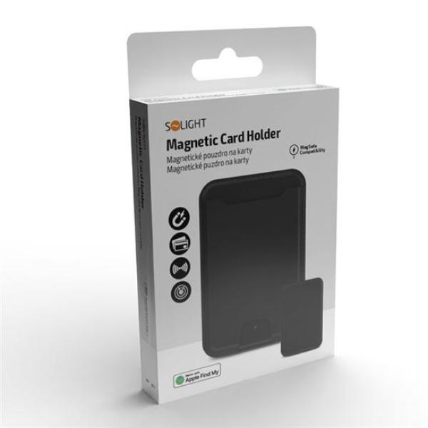 Solight magnetické pouzdro na karty,  MagSafe + Find My kompatibilní8