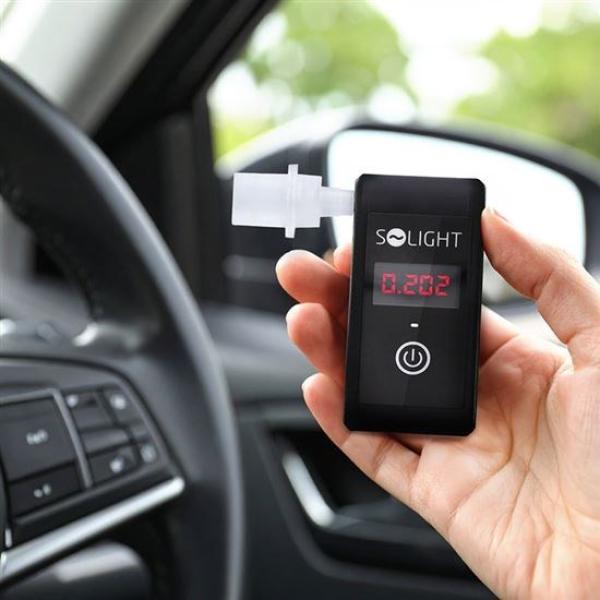 Solight alkohol tester mini,  Fuel Cell,  0, 0 - 5, 0‰ BAC, citlivost 0, 08‰2