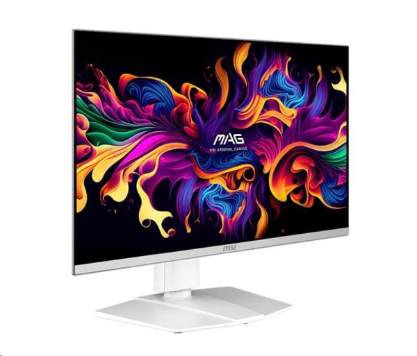 MSI LCD MAG 272QPW QD-OLED X28, 26.5" 2560x1440 QD-OLED, 280Hz, 178/ 178, 250nits, VESA, HDMI, DP, USB-C, Audio, White1