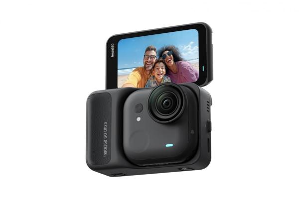 Insta360 GO Ultra miniaturní akční kamera,  4K Ultra HD,  60fps,  magnetický systém uchycení,  černá1