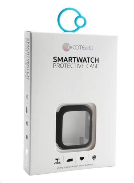 COTECi polykarbonátové pouzdro s ochranou displeje pro Apple Watch 45 mm černá1