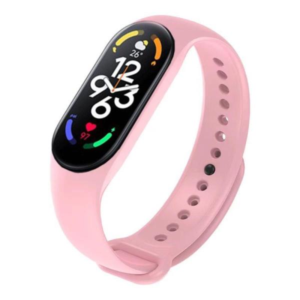 RhinoTech řemínek pro Xiaomi Mi Band 7,  světle růžová1