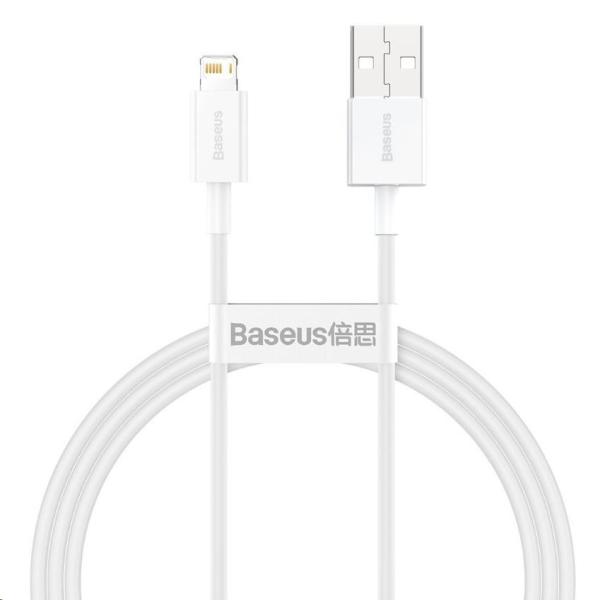 Rýchlonabíjací kábel Baseus Superior Series USB/ Lightning 2.4A 1m biela