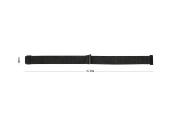 RhinoTech univerzální řemínek milánský tah Quick Release 18mm stříbrný2