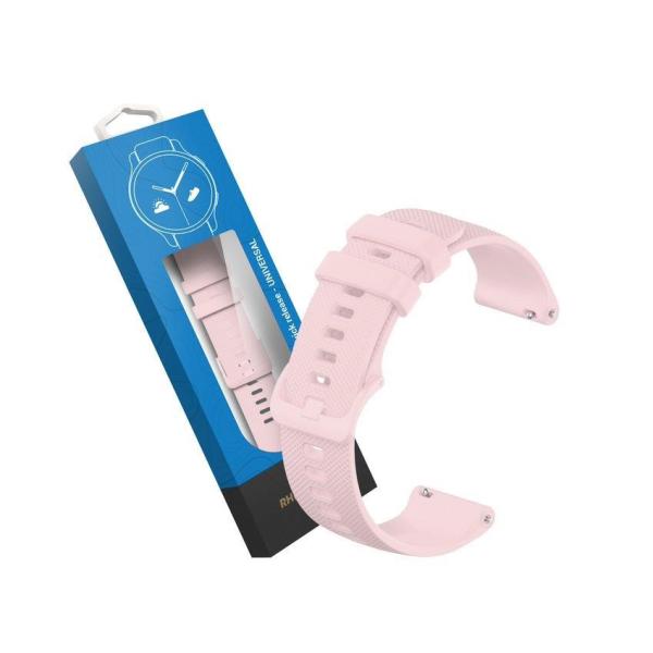 RhinoTech univerzální silikonový řemínek Quick Release 18mm,  světle růžová