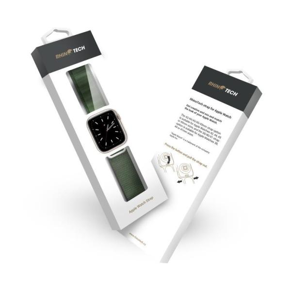 RhinoTech řemínek Ultra Alpine Loop pro Apple Watch 42/ 44/ 45/ 49mm zelená3