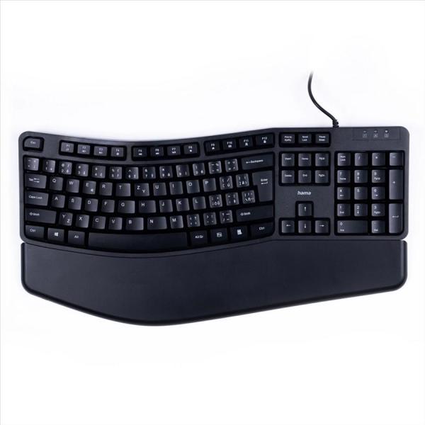 Hama ergonomická klávesnica EKC-400,  odnímateľná podložka pod zápästie