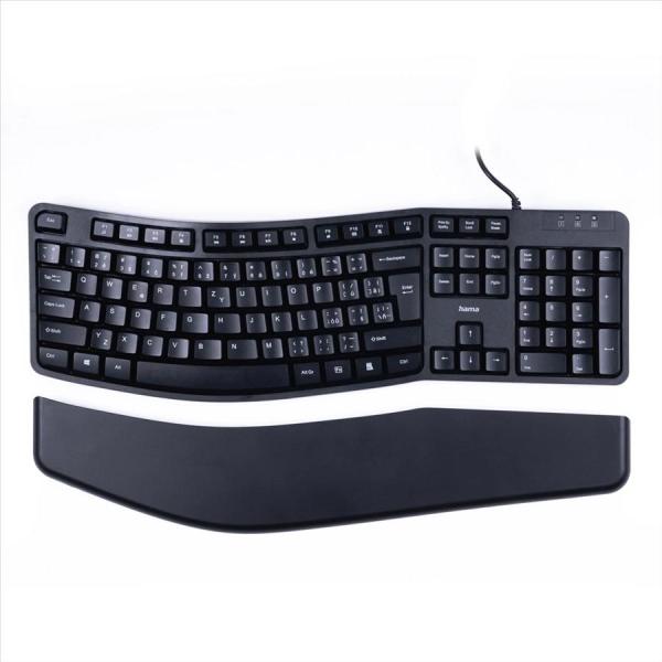 Hama ergonomická klávesnica EKC-400,  odnímateľná podložka pod zápästie2