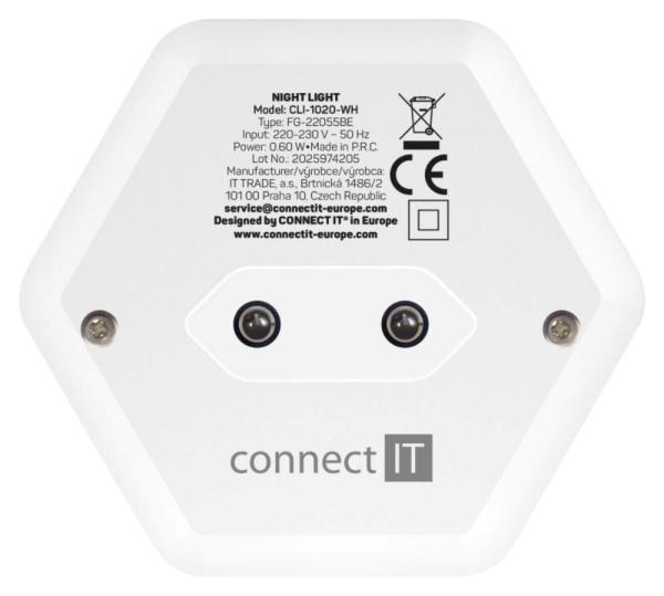 CONNECT IT Noční LED světlo Sparkle 2,  teplé světlo,  bílá4