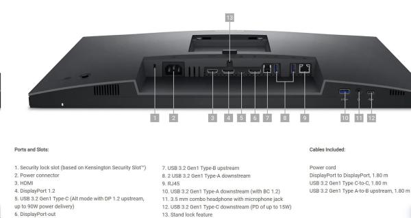 BAZAR DELL LCD P2424HEB - 23.8"/ IPS/ LED/ FHD/ 1920x1080/ 16:9/ 60Hz/ 8ms/ 1000:1/ Speaker/ Pivot/ VESA/ 3YNBD(210-BKVC)-poskodeny5