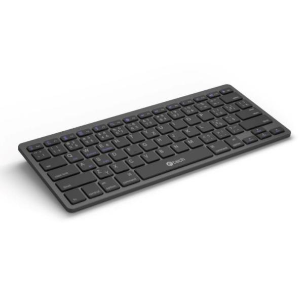 C-TECH Klávesnice KB-120S Dual mode,  bezdrátová,  BT5.0 + 2, 4GHz,  USB nano receiver,  CZ/ SK2