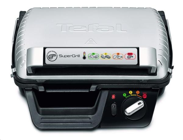 Tefal Supergrill Standard GC450B32 elektrický gril,  2000 W,  kontaktní,  digitální časovač,  odnímatelný tác na šťávu1
