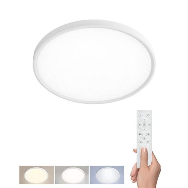Solight LED osvětlení s dálkovým ovladačem Estela White UGR,  40W,  4300lm,  40cm,  URG<19,  závěsné i přisazené