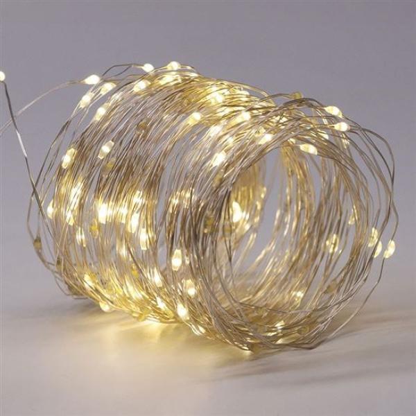 Solight LED solární řetěz,  200LED,  22m,  teplá bílá7