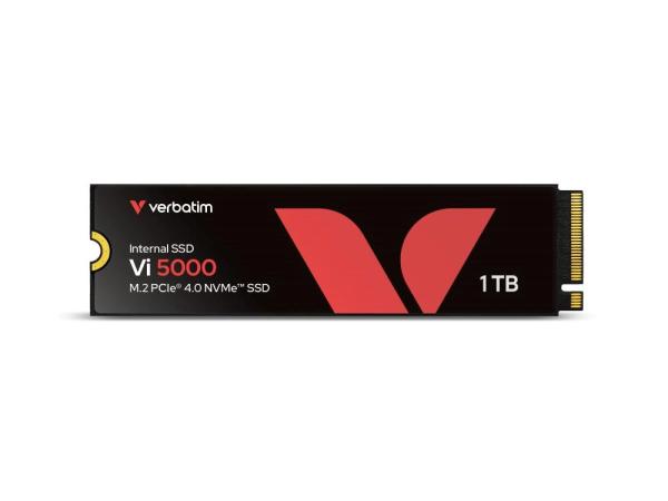 VERBATIM SSD Vi5000 Internal PCIe NVMe M.2 SSD 1TB ,  W 4500/  R 5000 MB/ s