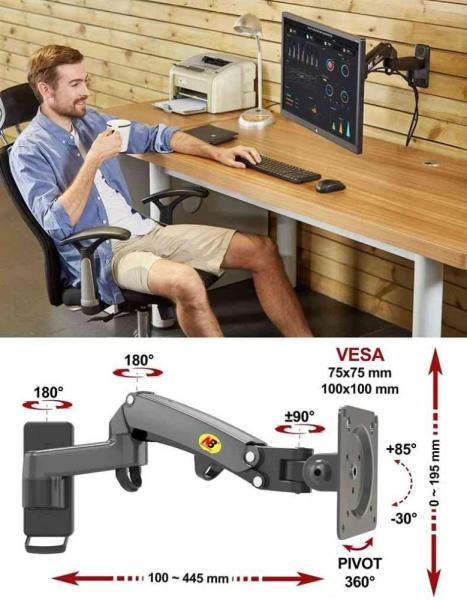 Televizní a monitorový držák NB F150
3