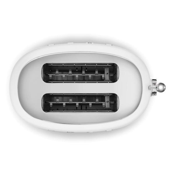 Smeg TSF01WHMEU toustovač / topinkovač, 2 toasty, 6 úrovní opékání, zásuvka na drobky, styl. 50. let, matně bílá4