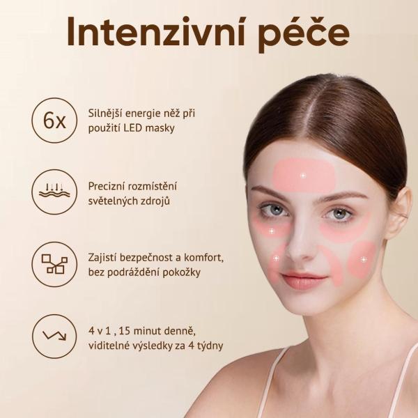 BAZAR - JOVS 4D v2 laserová světelná terapeutická maska - Poškozený obal (Komplet)6